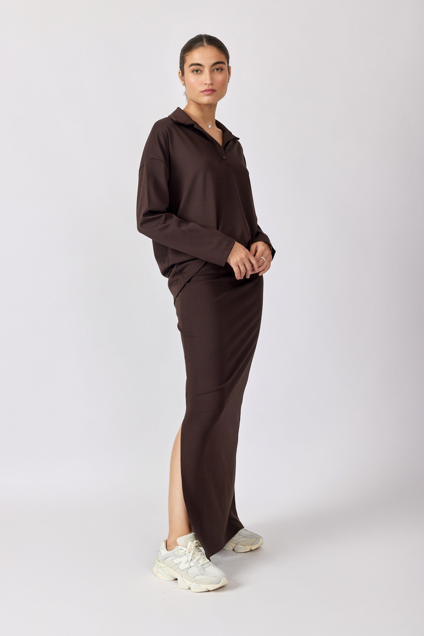 חולצת פולו ביג ג'רסי שרוול ארוך