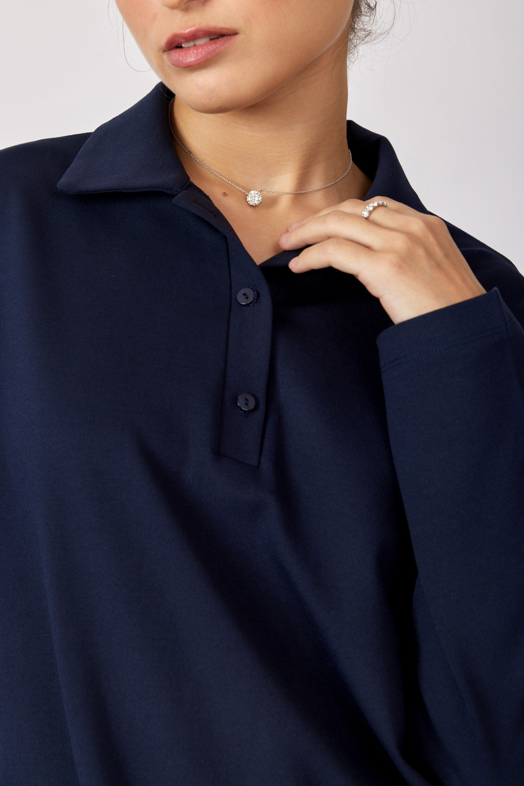 חולצת פולו ביג ג'רסי שרוול ארוך