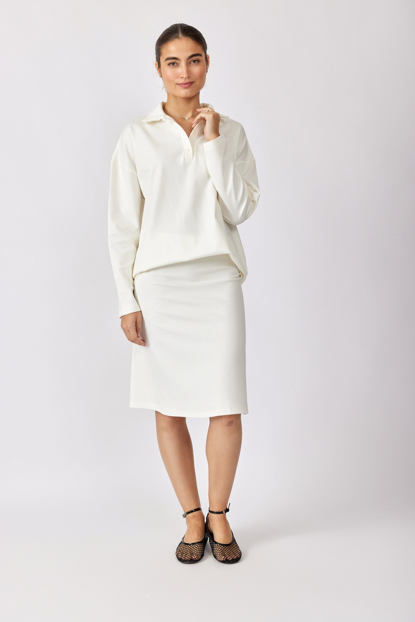 חולצת פולו ביג ג'רסי שרוול ארוך