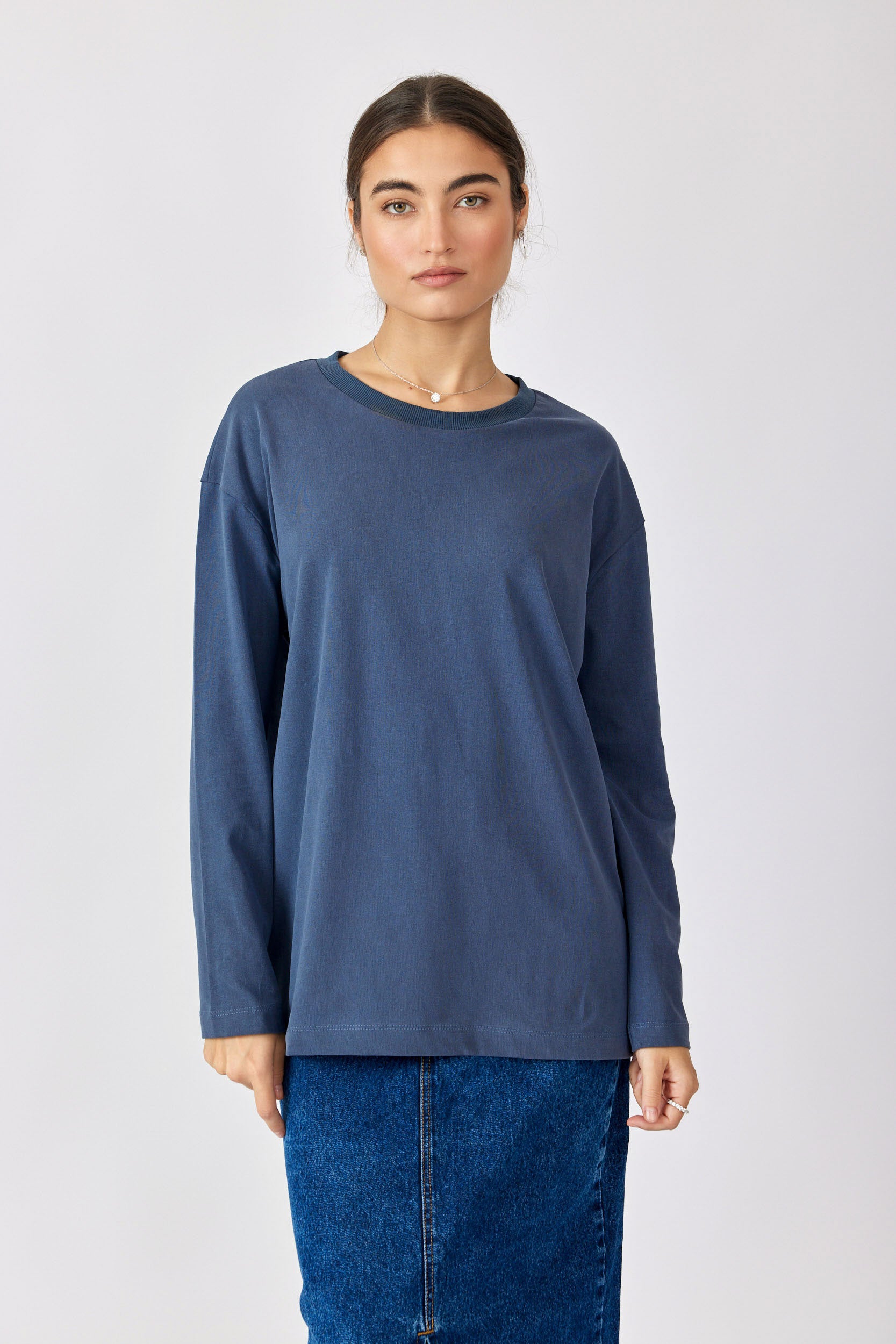 טישרט ניקי פיגמנט שרוול ארוך