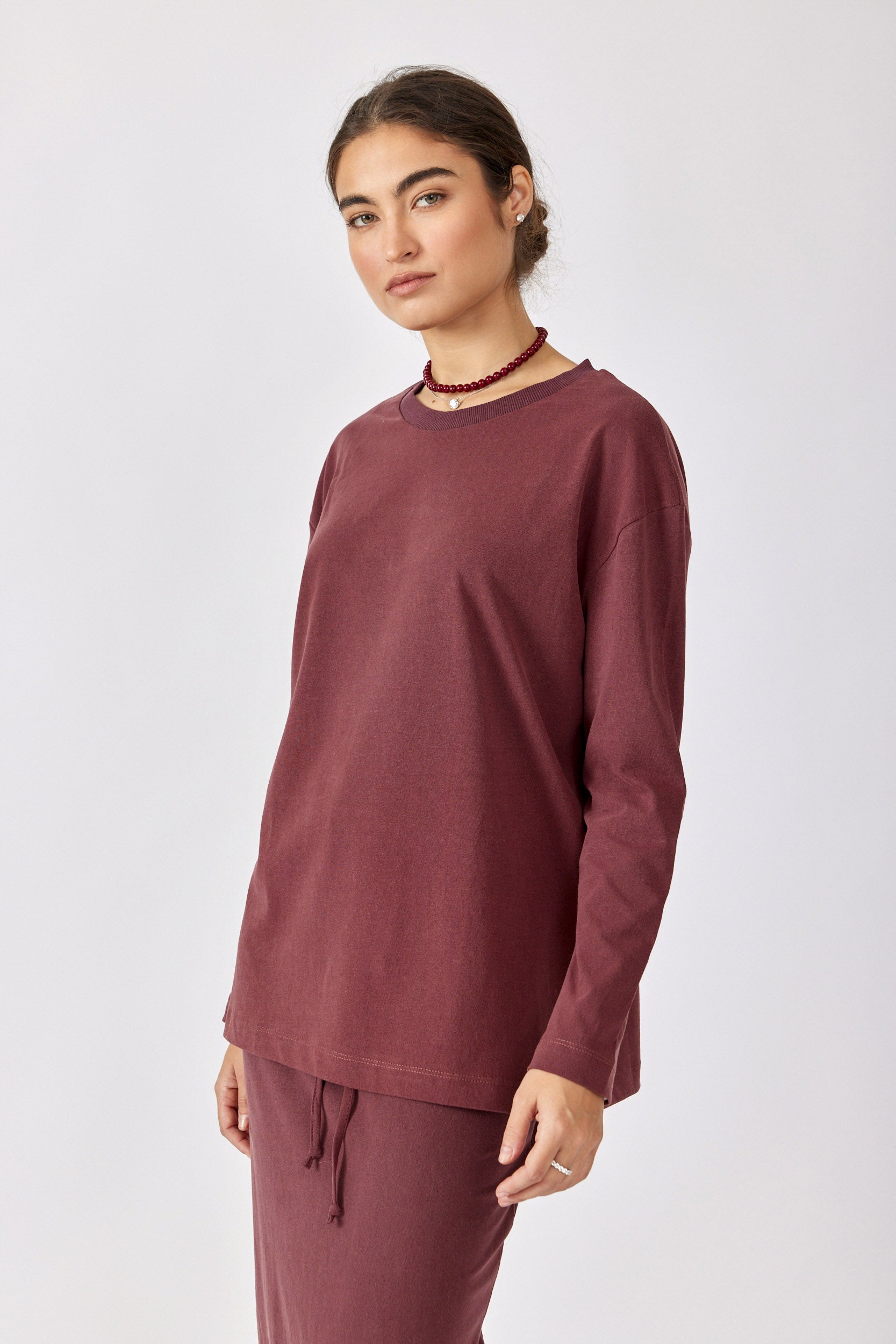 טישרט ניקי פיגמנט שרוול ארוך