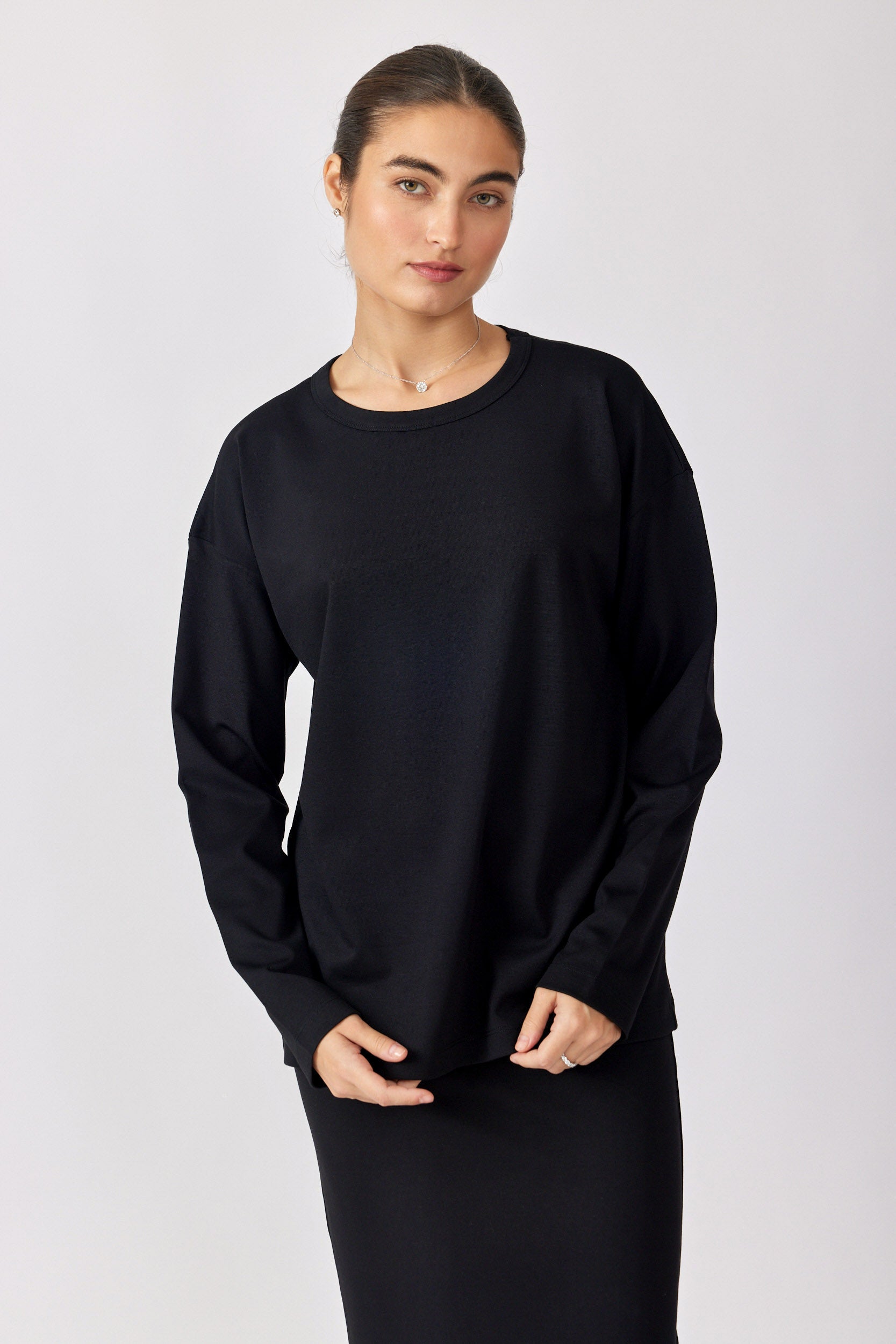 טישרט ביג ג'רסי שרוול ארוך