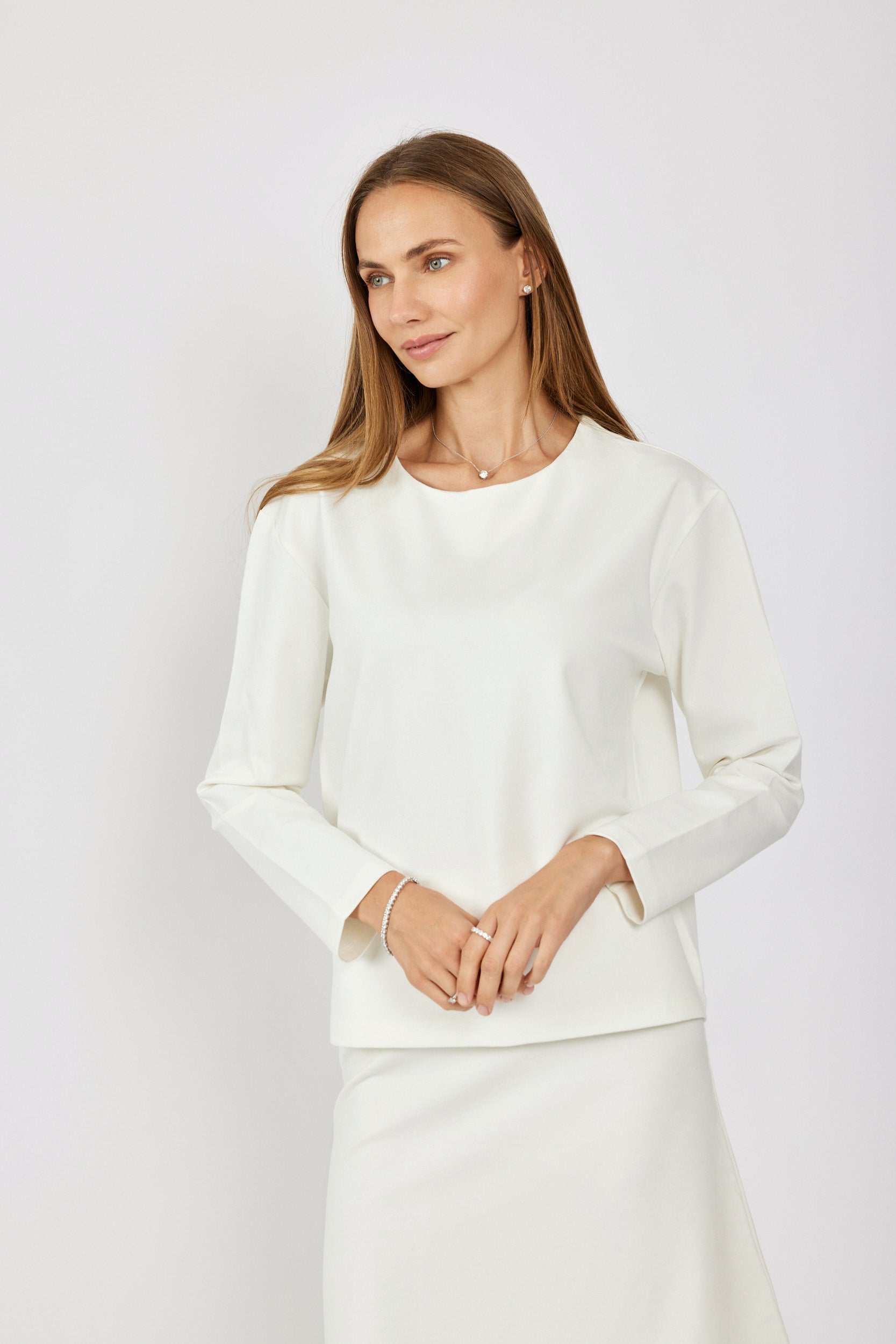 טישרט ג'רסי אלגנט שרוול ארוך