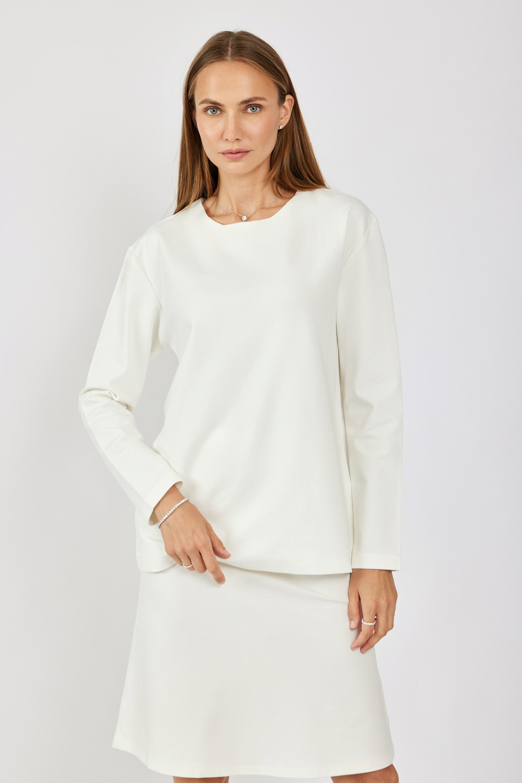 טישרט ג'רסי אלגנט שרוול ארוך