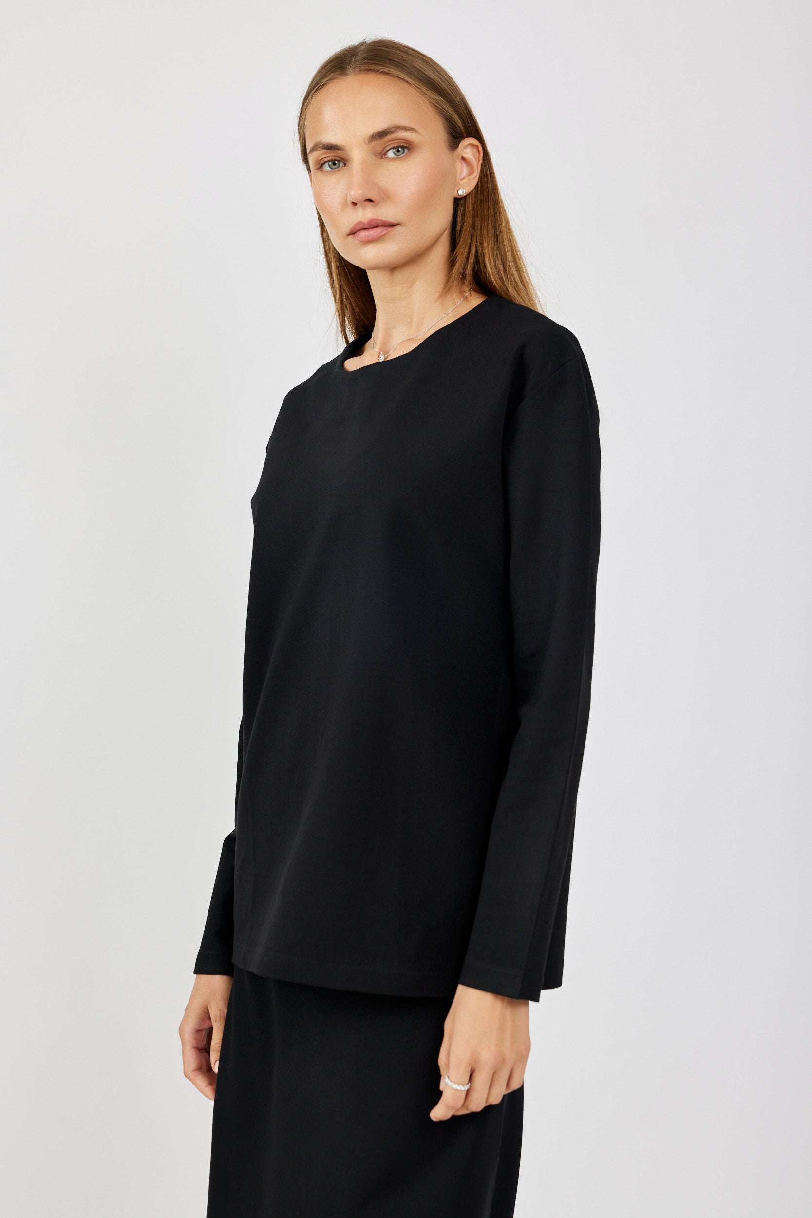 טישרט ג'רסי אלגנט שרוול ארוך