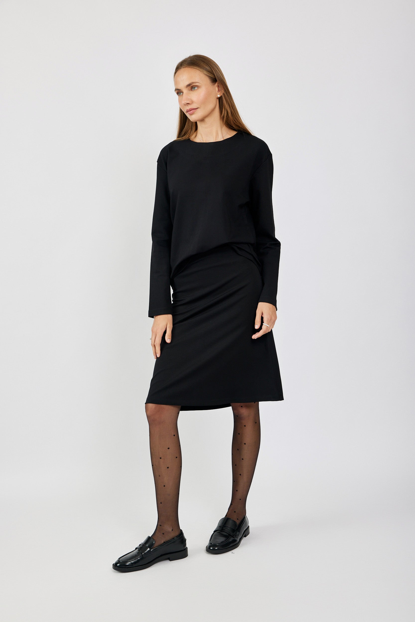 טישרט ג'רסי אלגנט שרוול ארוך