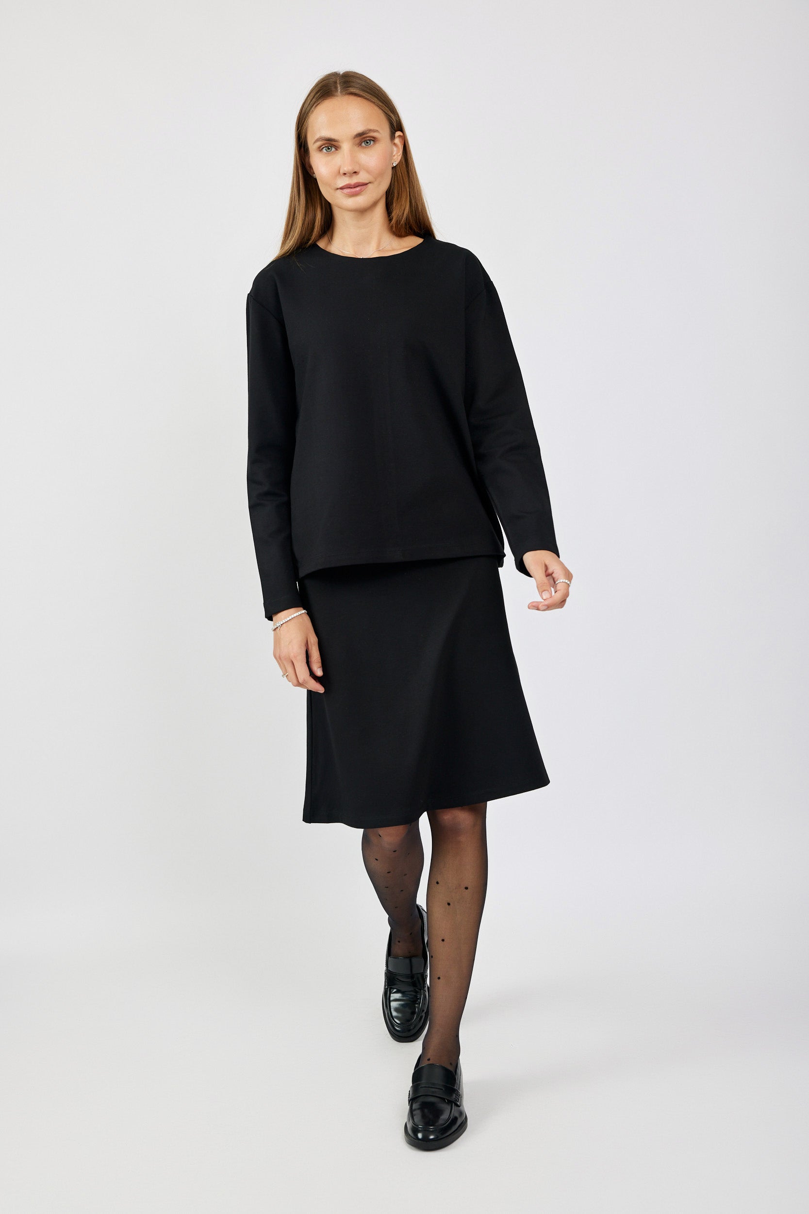 טישרט ג'רסי אלגנט שרוול ארוך