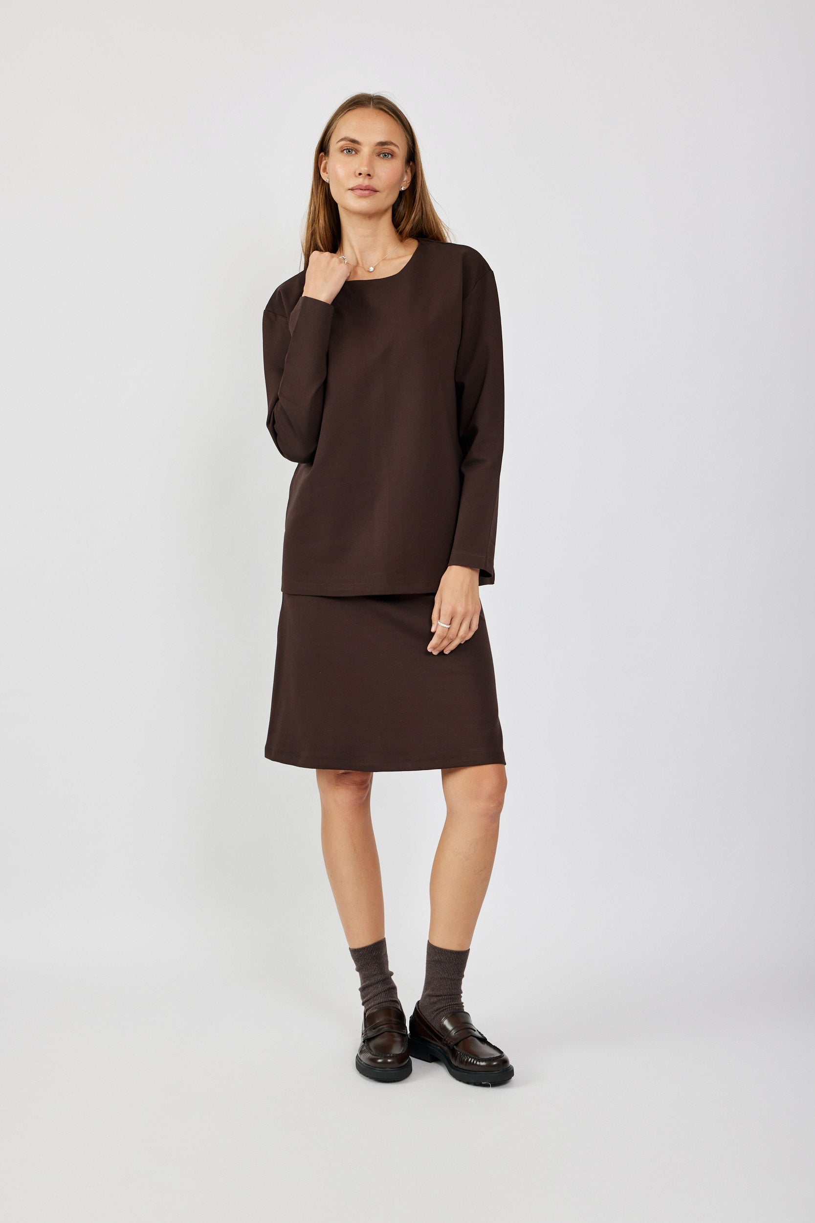 טישרט ג'רסי אלגנט שרוול ארוך