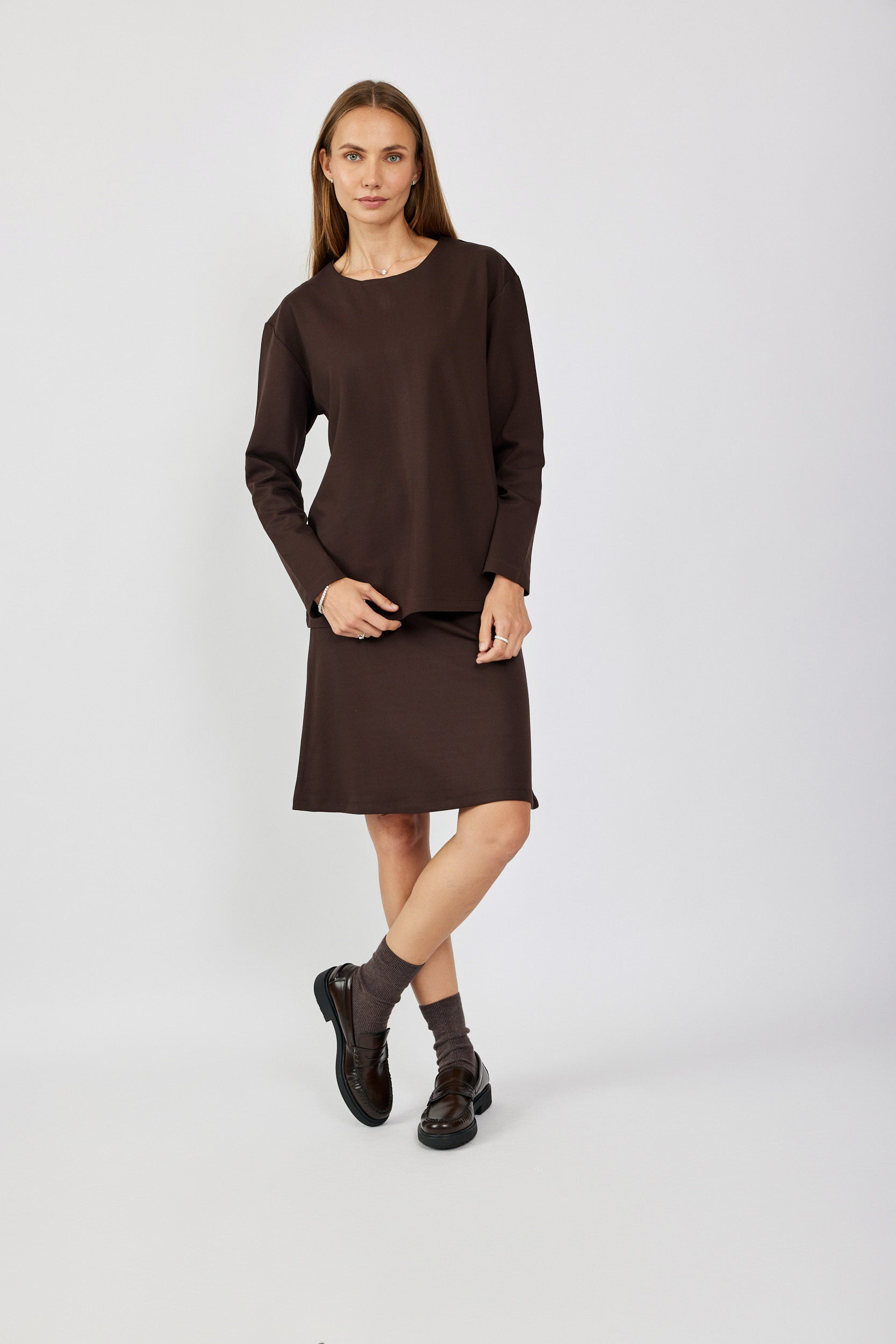 טישרט ג'רסי אלגנט שרוול ארוך