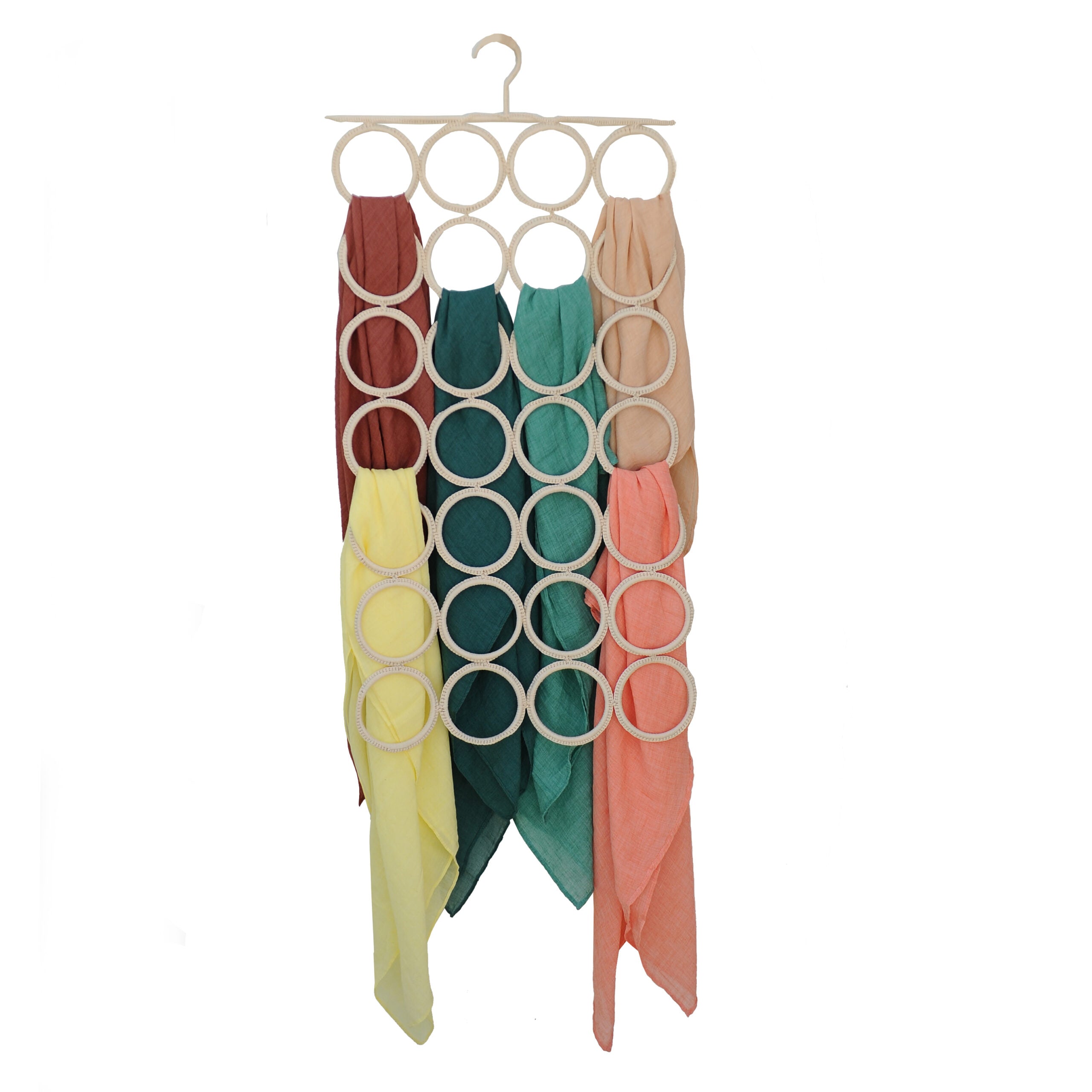 מתלה למטפחות צבע שמנת