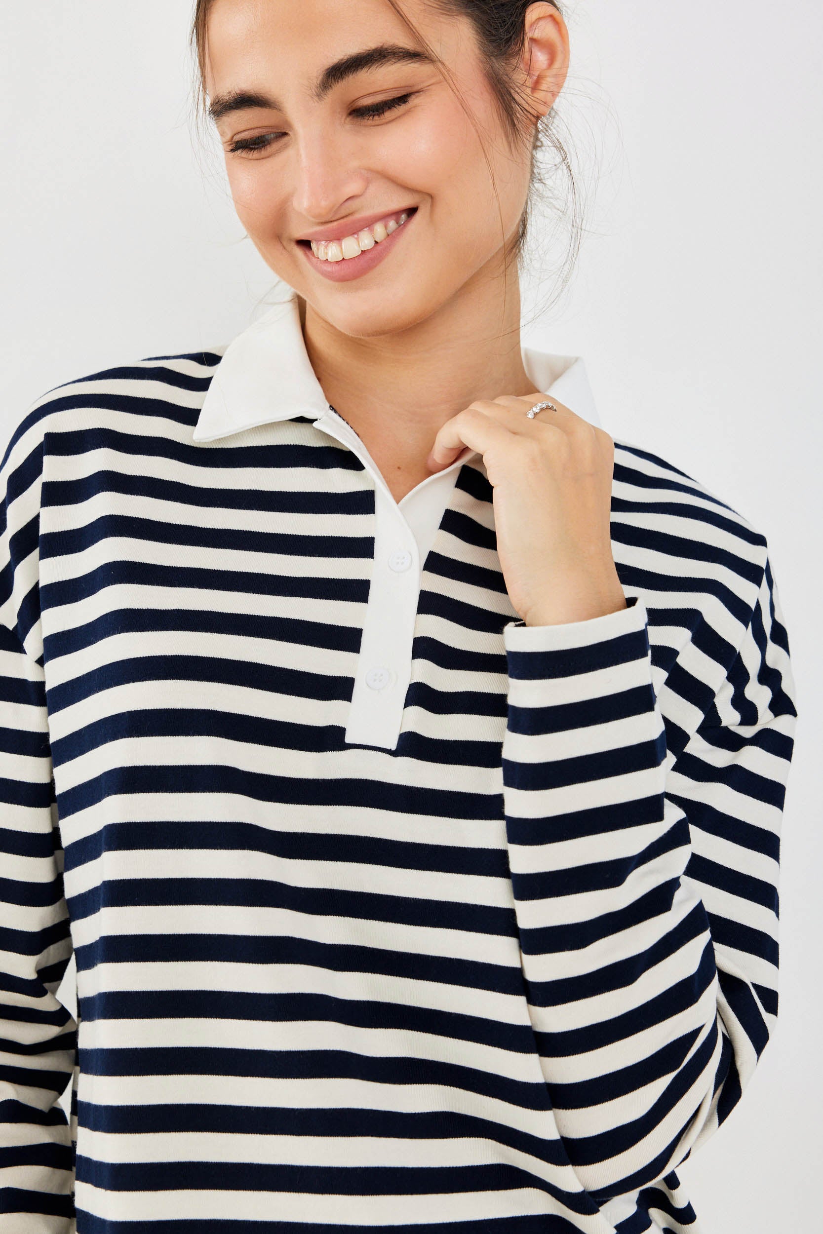 חולצת פולו פסים ביג