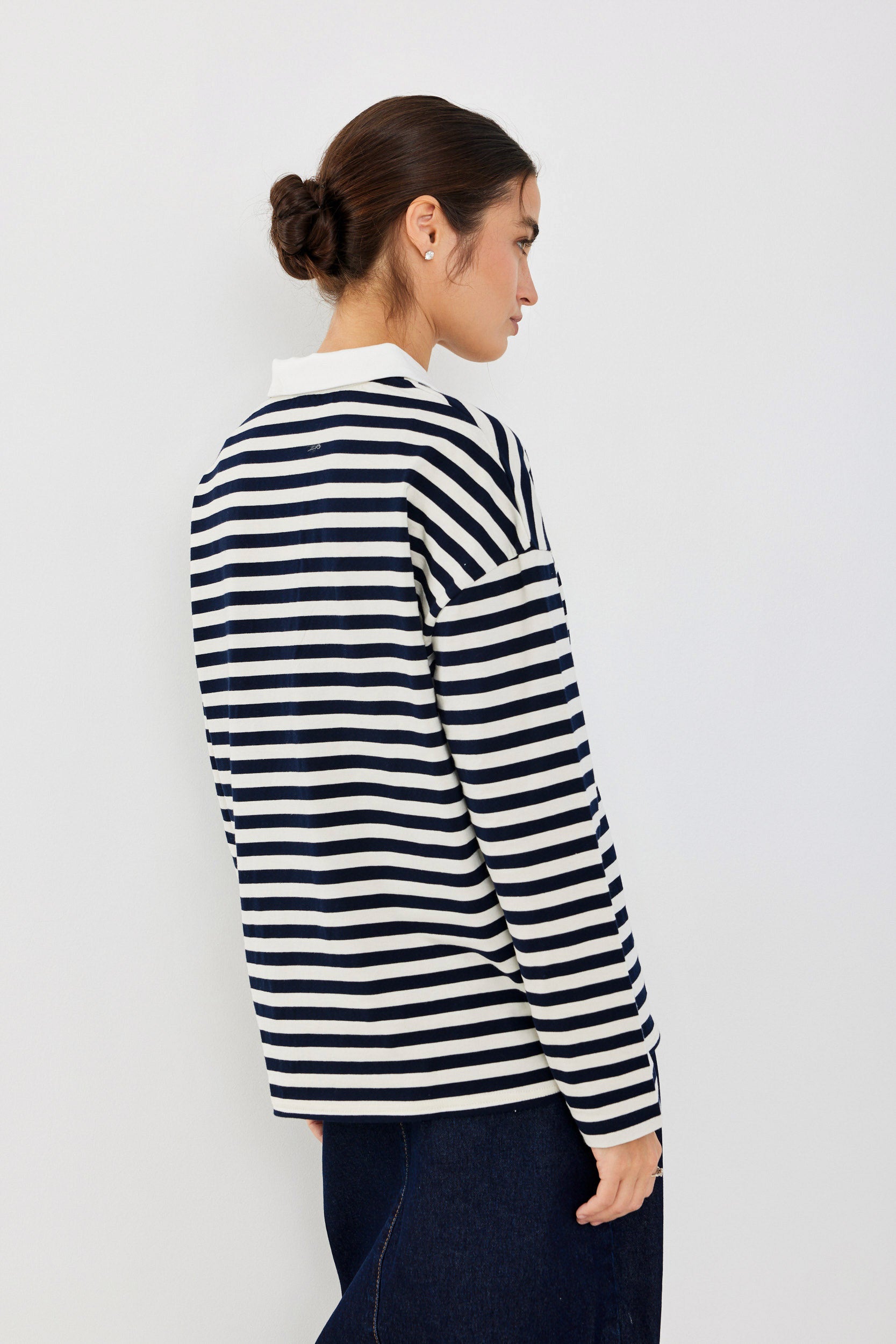 חולצת פולו פסים ביג