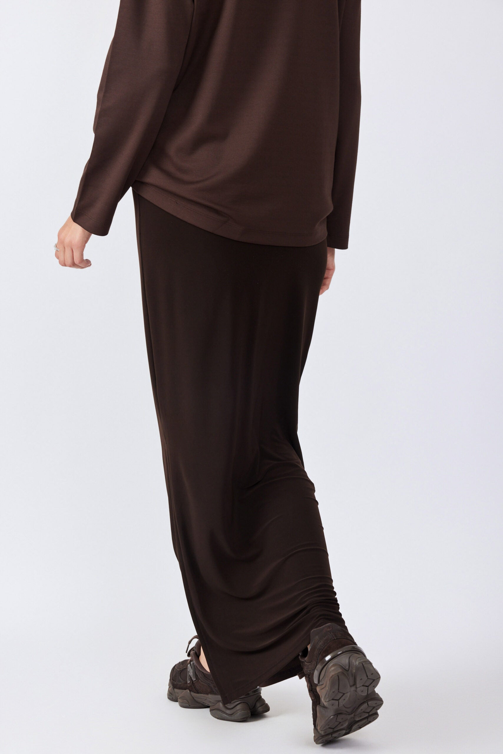 חצאית נאון מקסי+ שסע