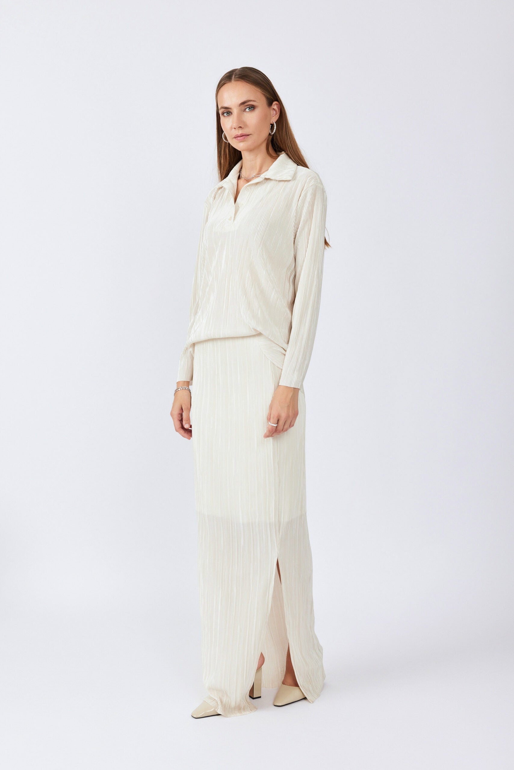 חצאית פליסה מקסי