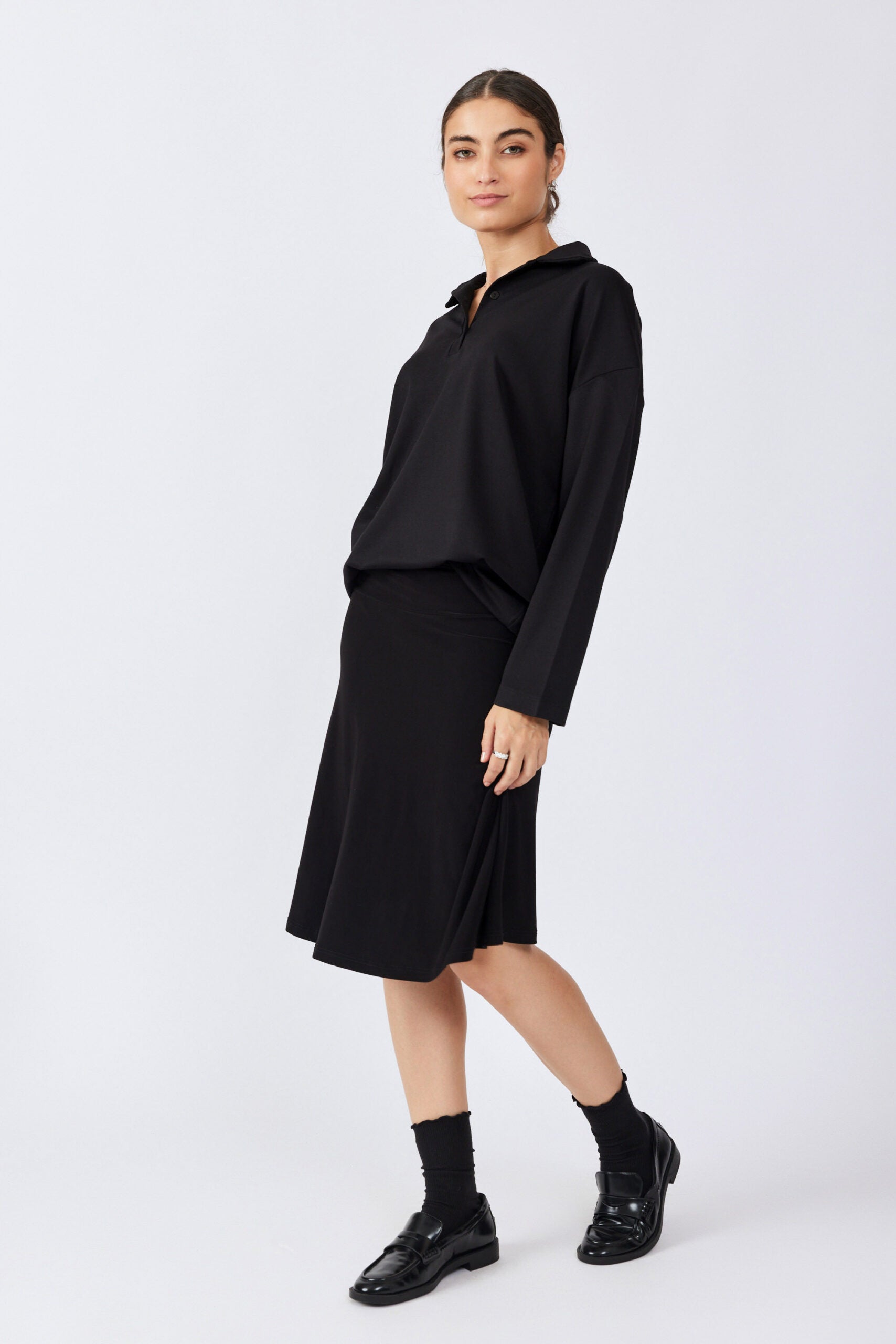 חצאית נאון קצרה גזרת A