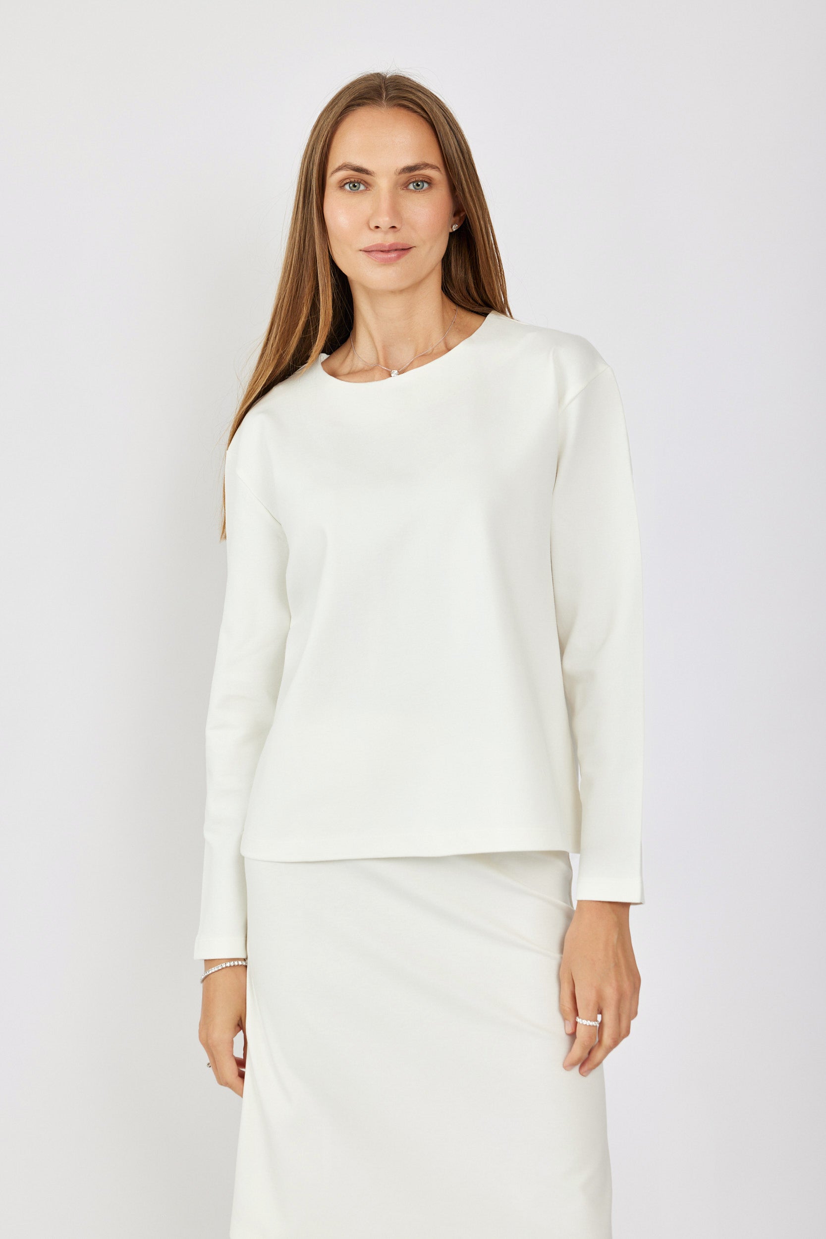 טישרט ג'רסי אלגנט שרוול ארוך