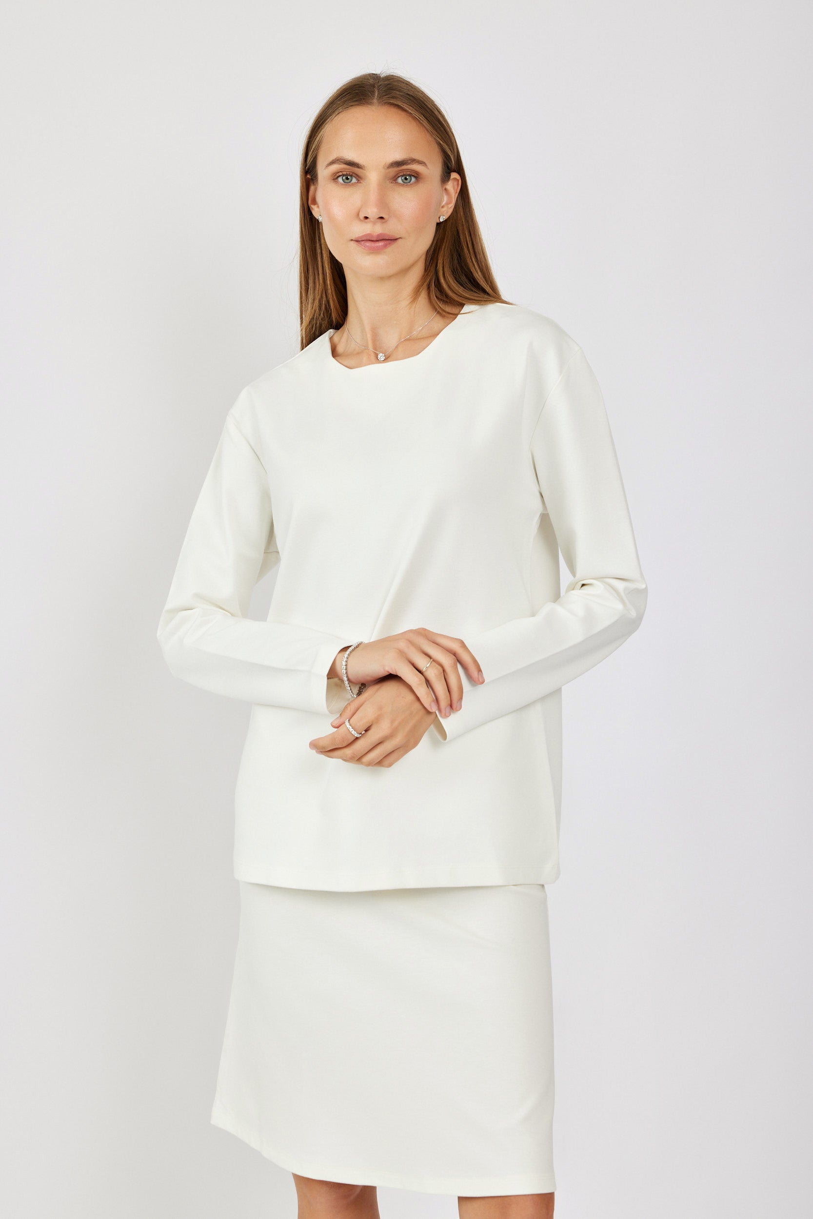 טישרט ג'רסי אלגנט שרוול ארוך