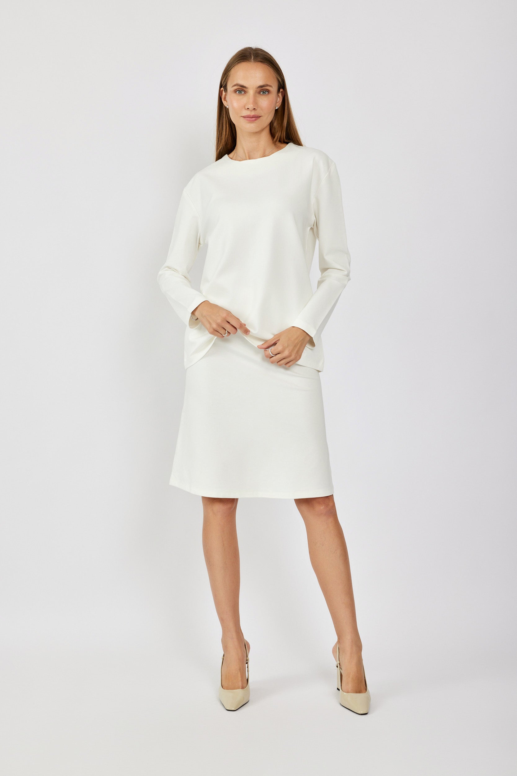 טישרט ג'רסי אלגנט שרוול ארוך