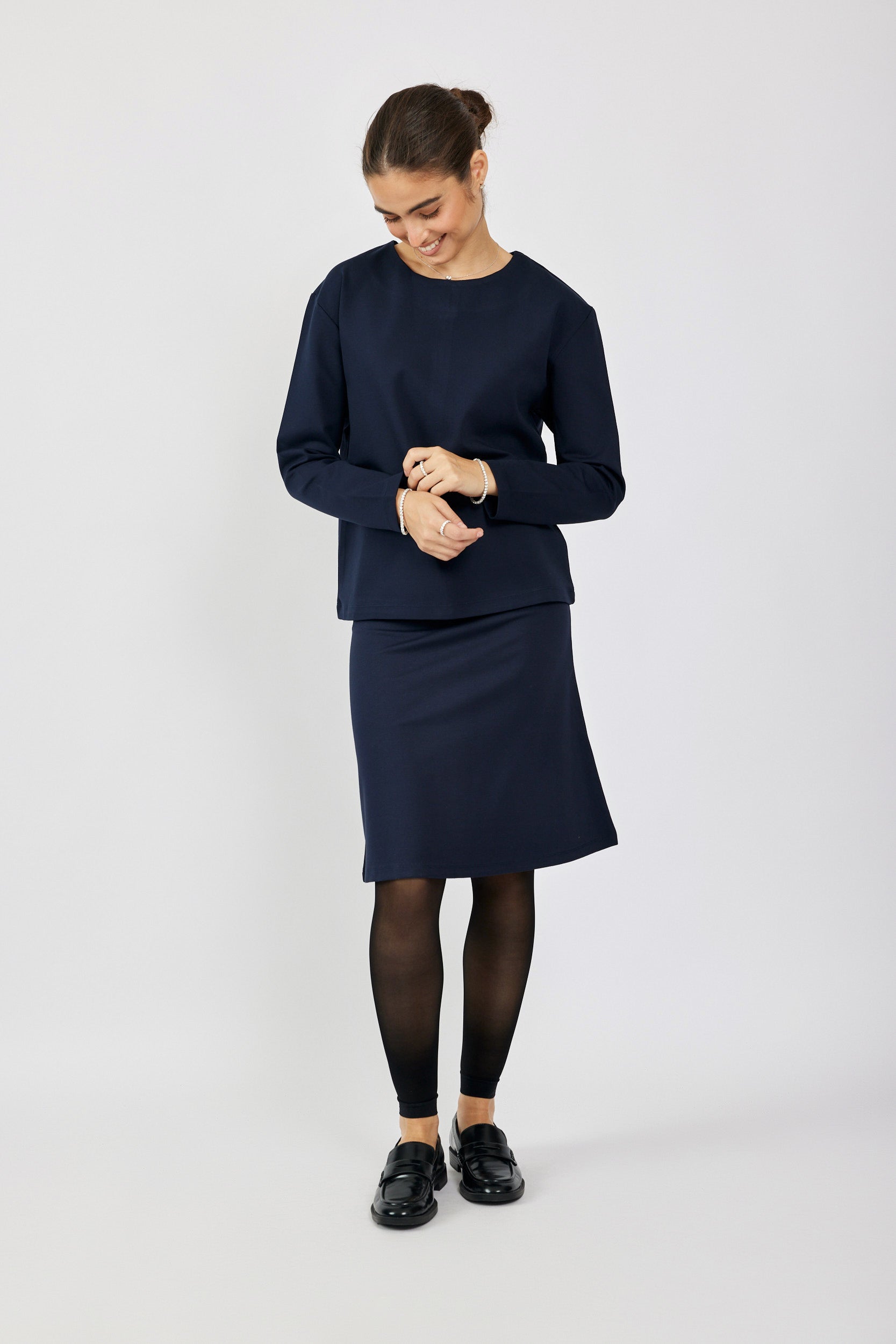 טישרט ג'רסי אלגנט שרוול ארוך