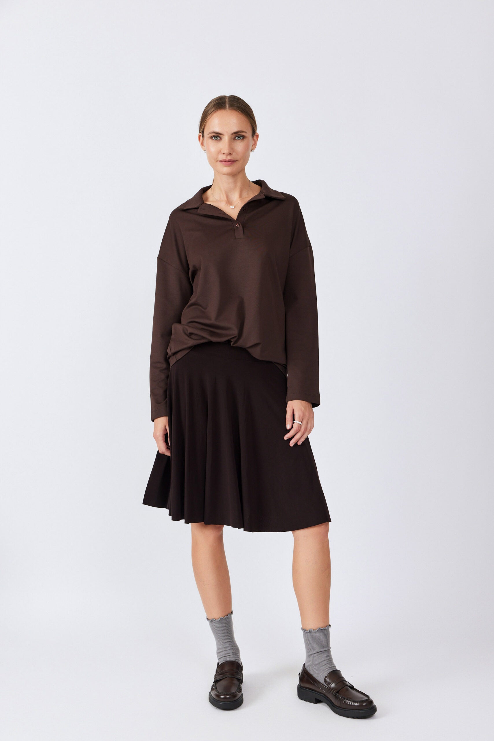 חצאית נאון קצרה גזרת קלוש