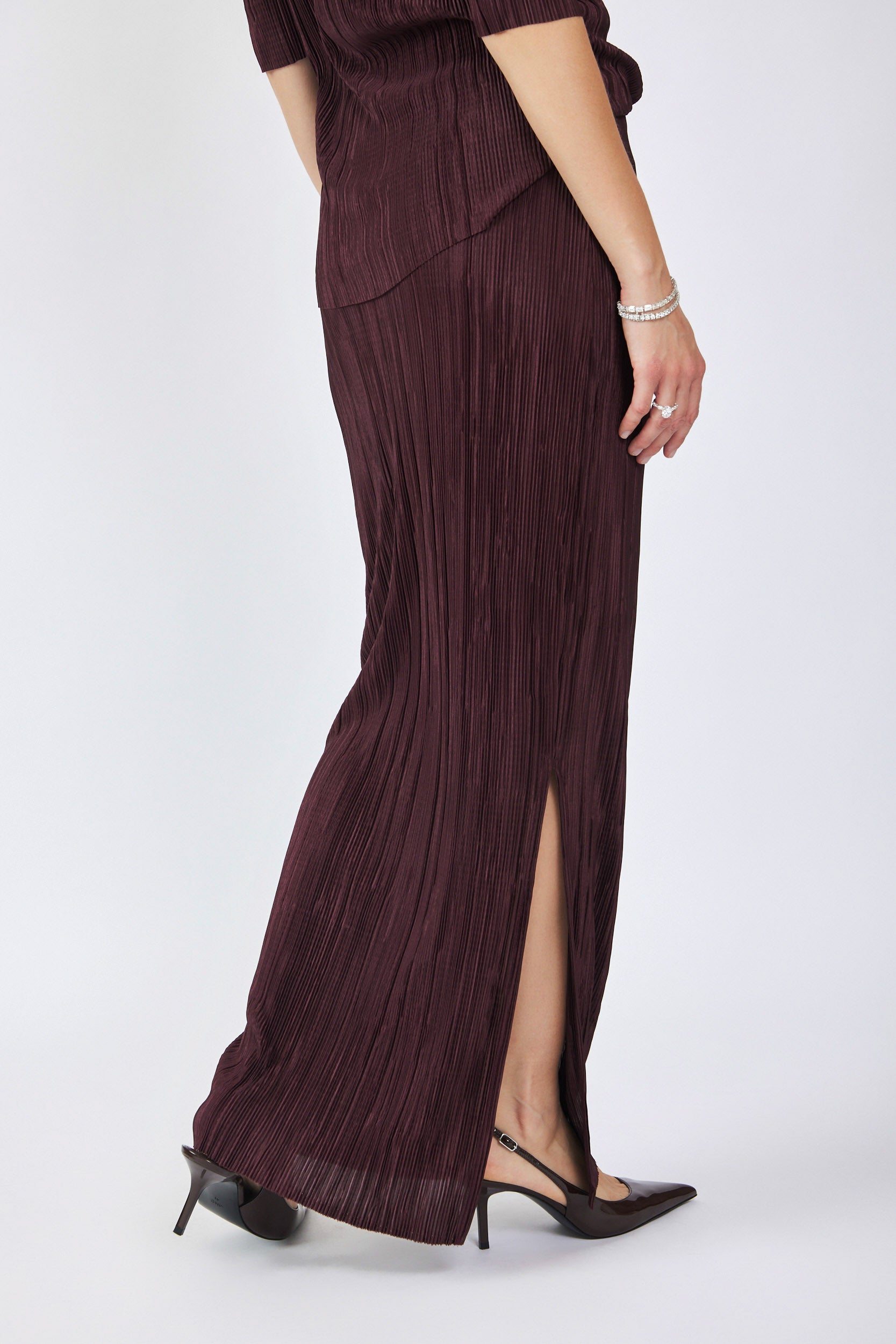 חצאית פליסה מקסי