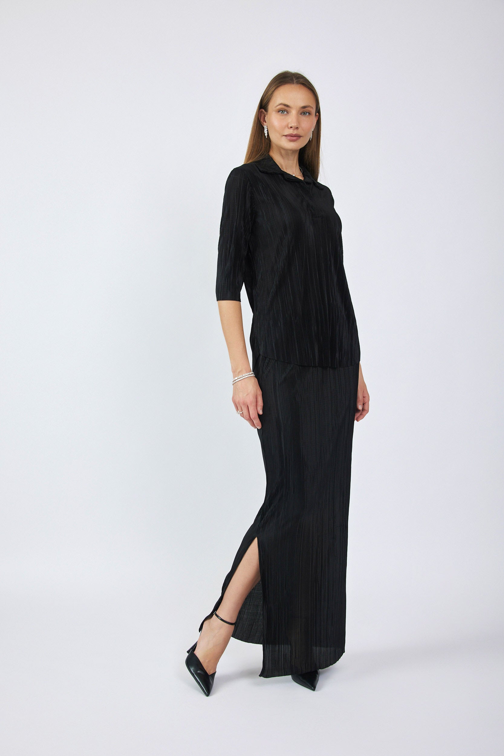 חצאית פליסה מקסי