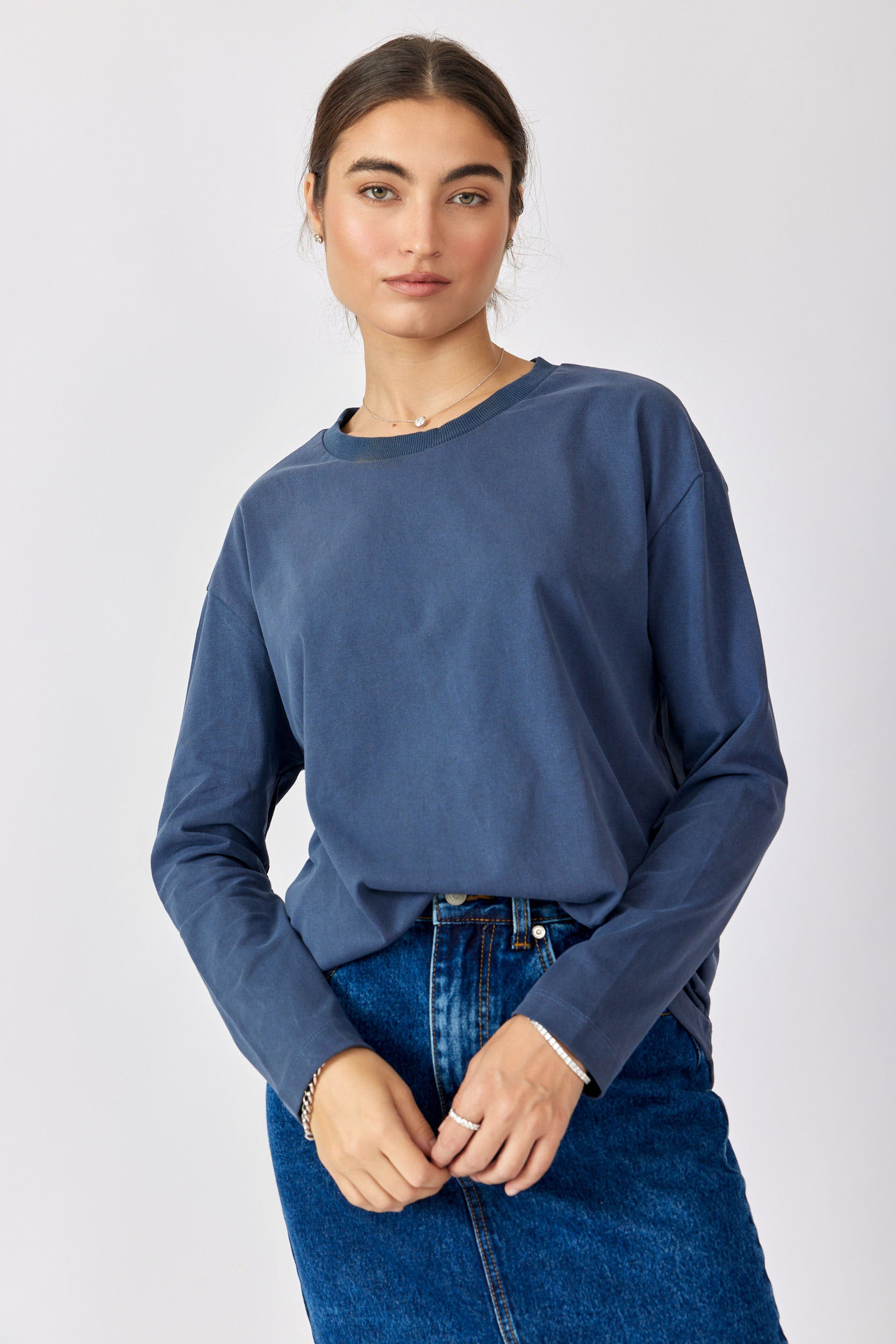 טישרט ניקי פיגמנט שרוול ארוך