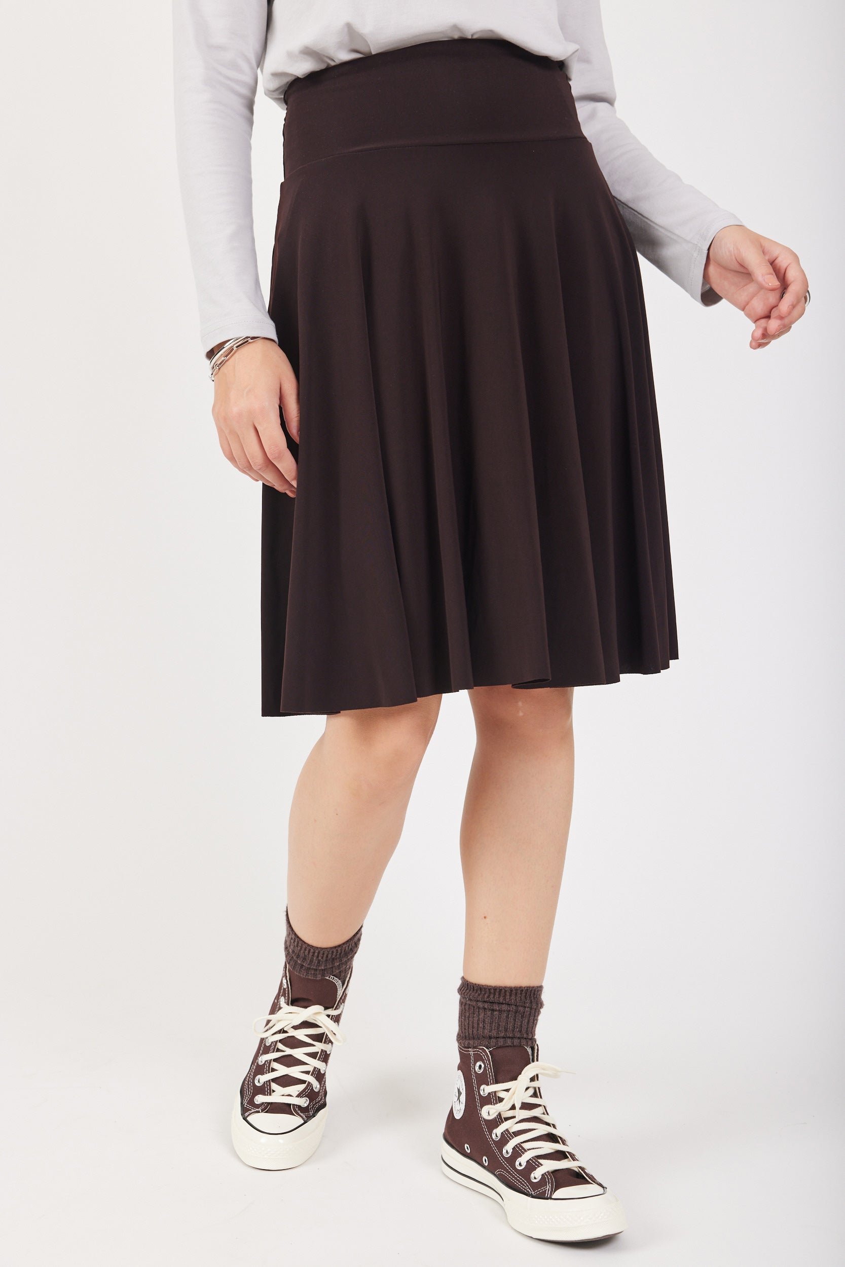 חצאית נאון קצרה גזרת קלוש