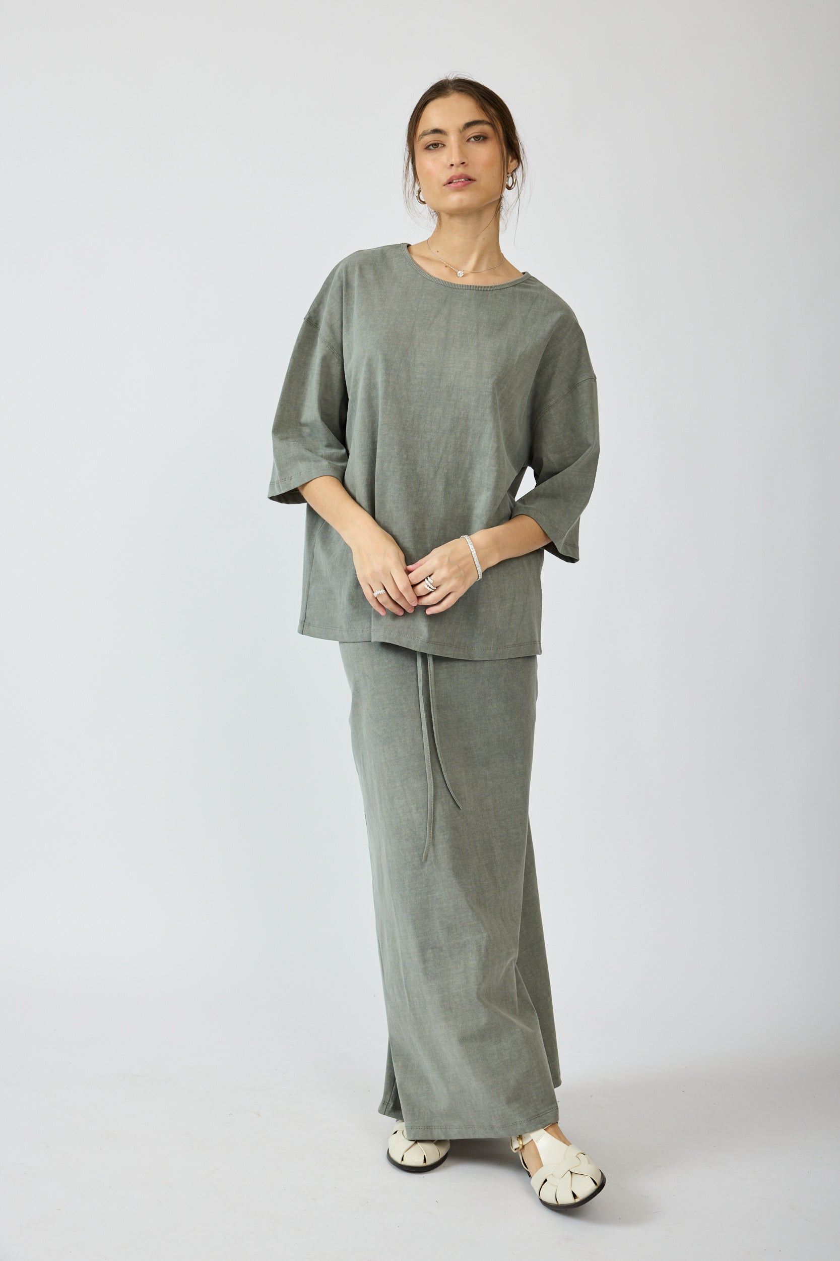 חצאית פיגמנט מקסי