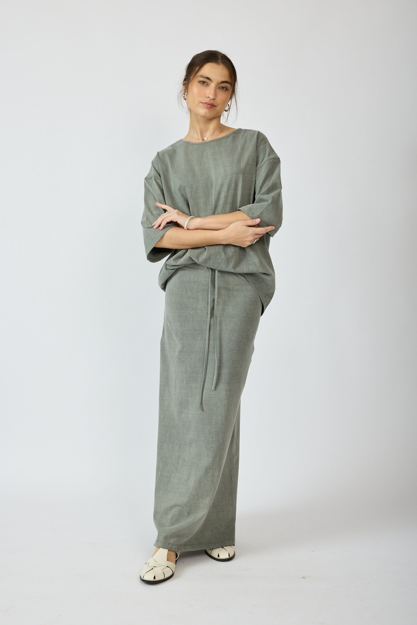 חצאית פיגמנט מקסי