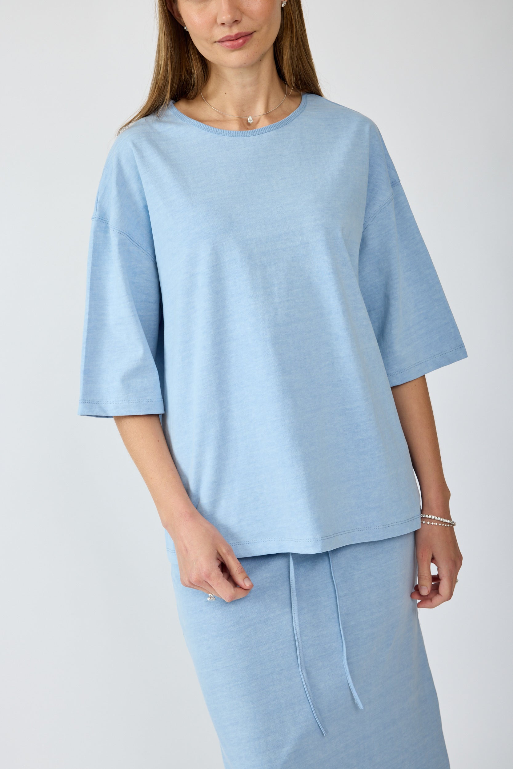 חצאית פיגמנט 3/4 + שסע