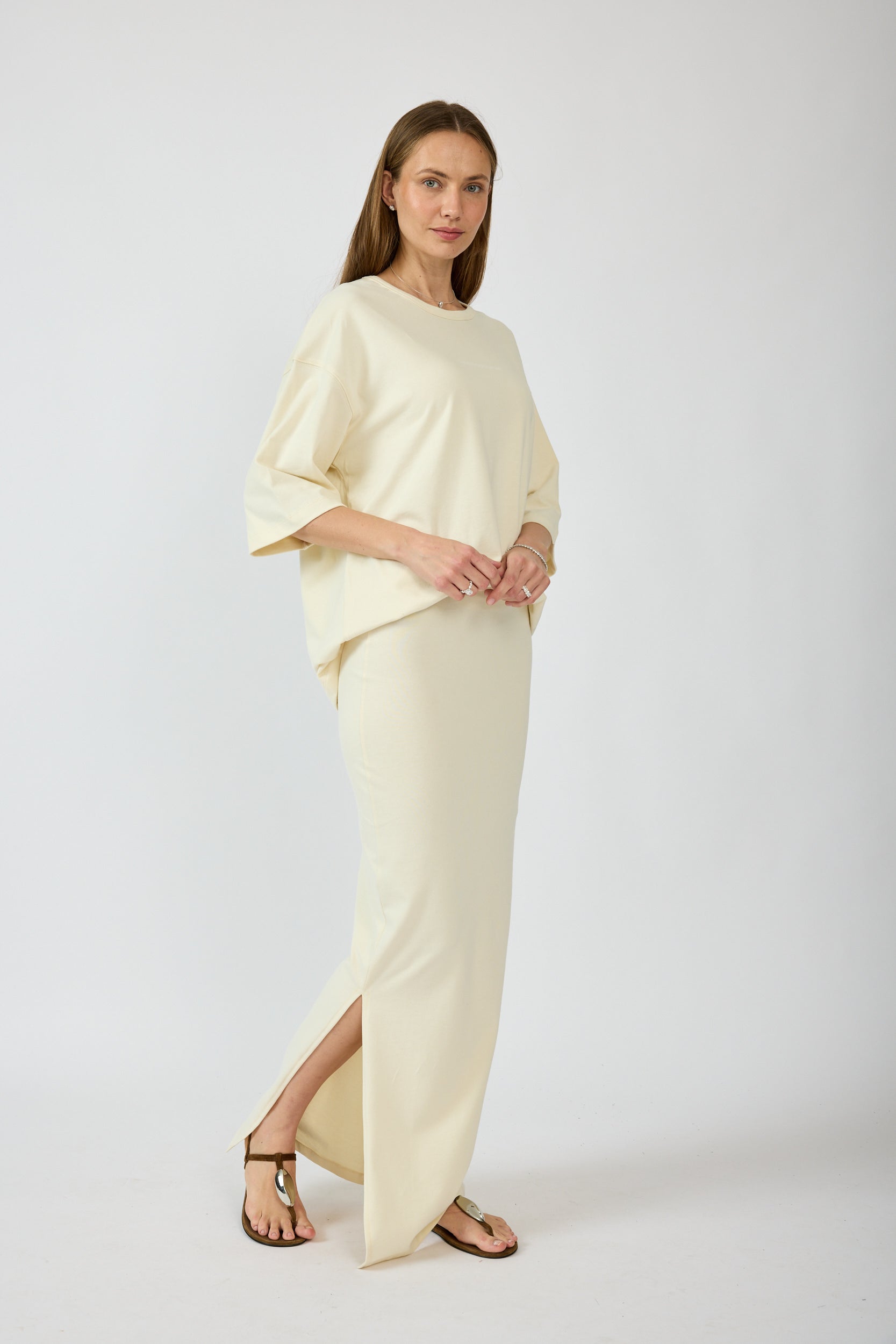 חצאית רוגבי מקסי+ שסע