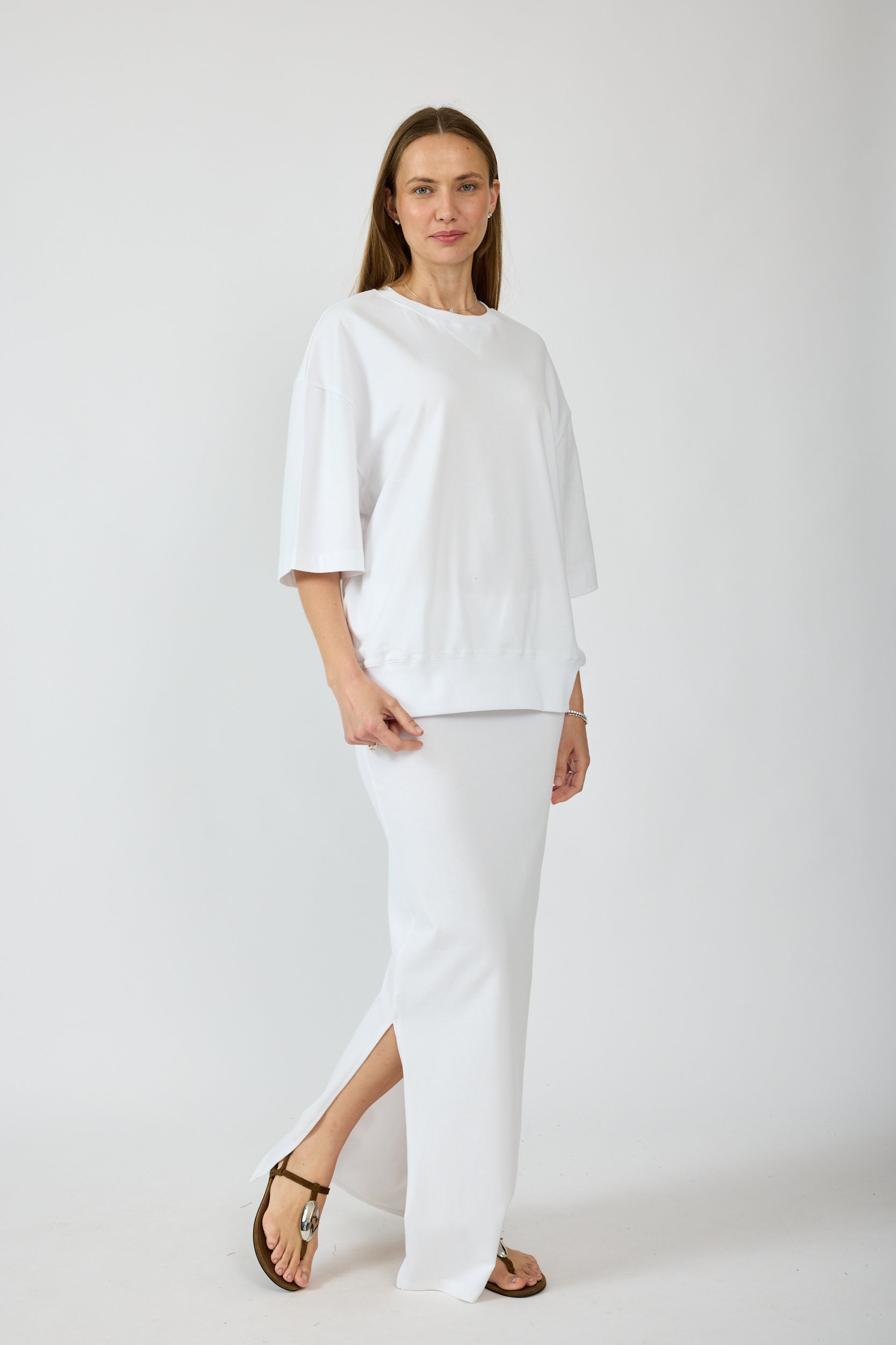 חצאית רוגבי מקסי+ שסע